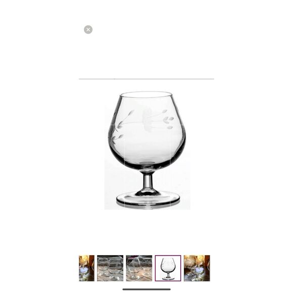 *VINTAGE* 2 PRINCESS HOUSE HERITAGE BRANDY GLASSES / SNIFTERS - Picture 1 of 7